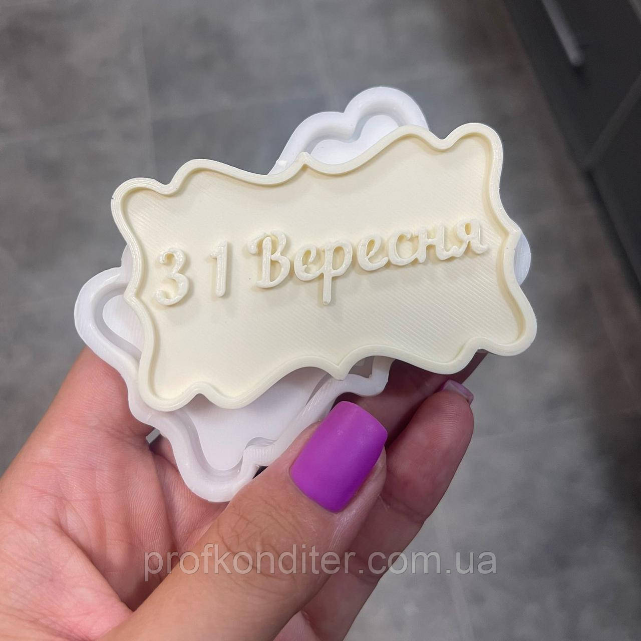 ЕКСКЛЮЗИВ! Силіконовий авторський Молд для шоколаду та мастики "Рамочка З 1 Вересня", фото 1