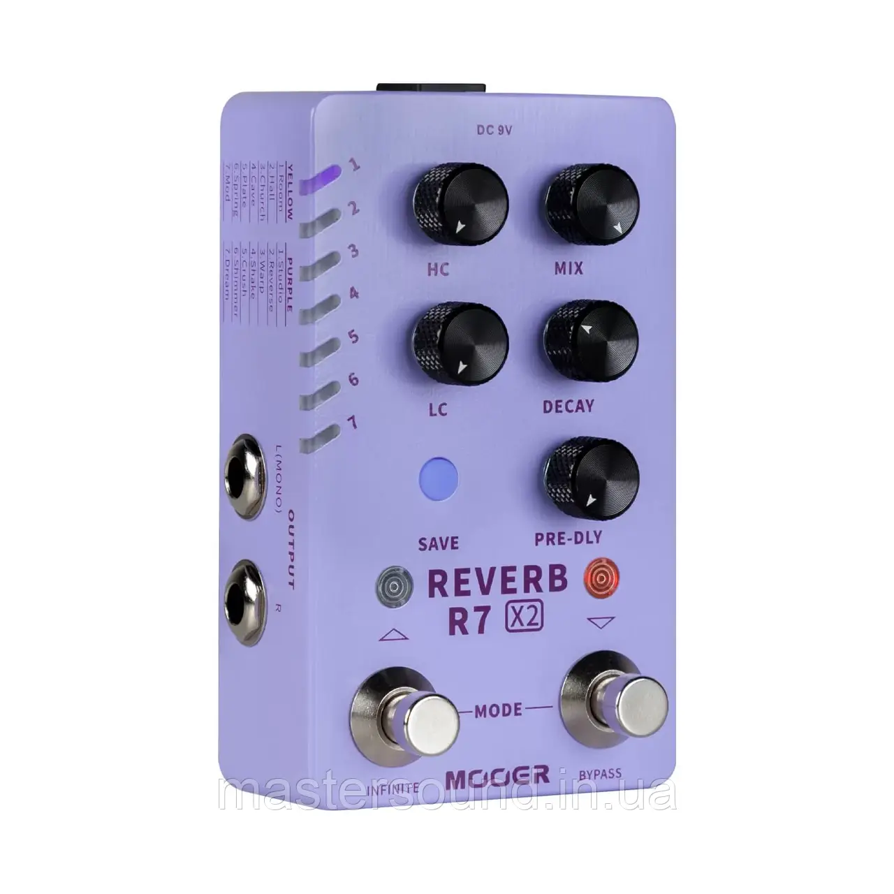 Гітарна педаль Mooer R7 X2 Reverb