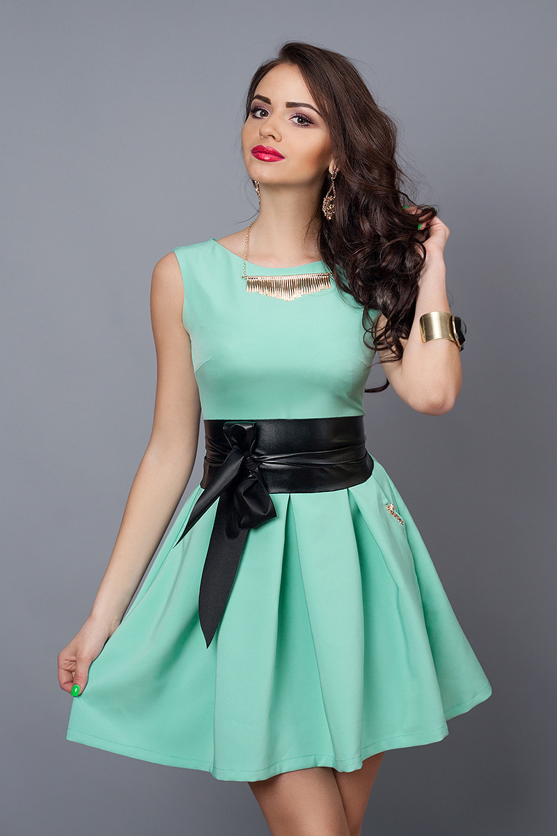 Сукня мод 385-6 розмір 44,46 м'ята довжина спідниці 42 см, фото 1