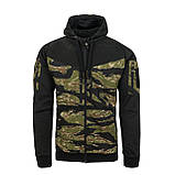 Толстовка на замку Helikon-Tex ROGUE HOODIE (FULLZIP) Black/Multicam Black BL-RHF-PO-010CA, фото 4