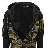 Толстовка на замку Helikon-Tex ROGUE HOODIE (FULLZIP) Black/Multicam Black BL-RHF-PO-010CA, фото 7