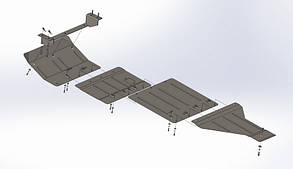 Захист радіатора Nissan Navara D40 (2005-2021) (Ніссан Навара) Автопристрій