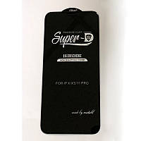 Захисне скло Super Glass iPhone X / XS / 11 PRO (black)