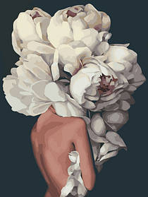 Картина за номерами Біла півонія в мені. Емі Джадд 40*50 см ArtCraft 10205-AC