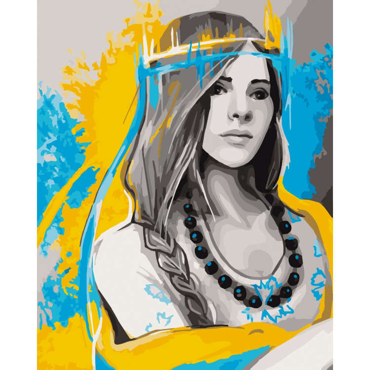 Картина за номерами Я - Українка 40*50 см ArtCraft 10343-AC pbn-p
