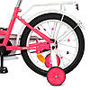 Двоколісний велосипед для хлопчика PROF1 Blossom 18 дюймів Y18302N малиновий NEON, фото 6