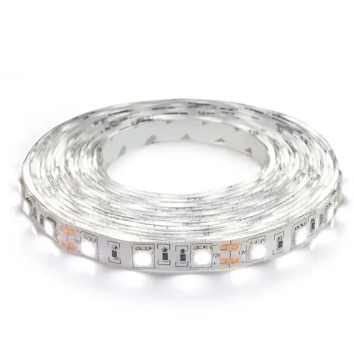 Світлодіодна стрічка 12V, 5050, 60 led/m, 14.4W, IP20, 6500K - білий холодний, Standart. Гарантія – 12 місяців, фото 1