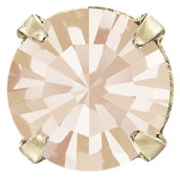 Пришивні стрази в цапах Preciosa (Чехія) ss29 Light Peach/золото