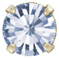 Пришивні стрази в цапах Preciosa (Чехія) ss16 Light Sapphire/латунь