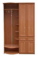 Передпокій Ізабель МДФ накладки профіль Секція 1,2 (з трубою) МАКСІ-МЕбель Вільха (11186)