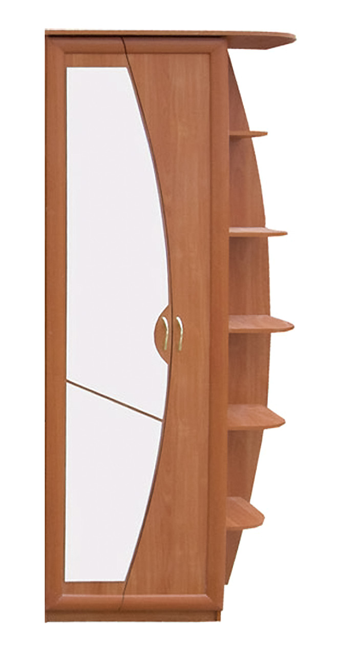 Передпокій Ізабель МДФ накладки профіль Секція 0,9 (з дзеркалом) (плюс) МАКСІ-МЕбель Вільха (11189), фото 1