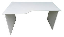 Стіл кутовий Юрист МАКСІ-Мебель Білий гладкий (11970)