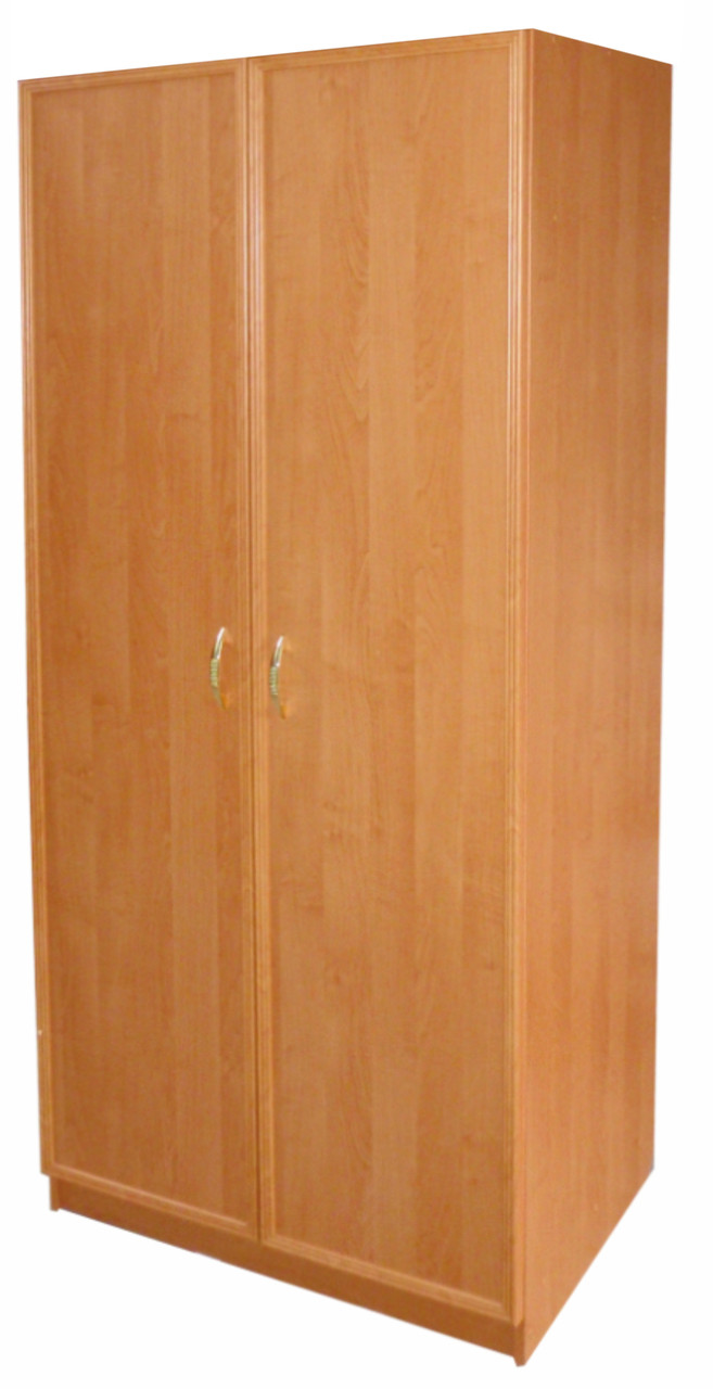 Шафа плательна з полицями МДФ накладки декор (800х2000х400) МАКСІ-МЕбель Вільха (12613)