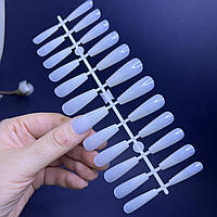 Типы гелевые молочные для наращивания ногтей 1 пластина форма балерина