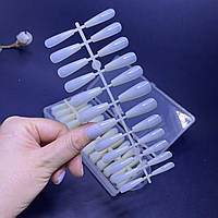 Типы гелевые молочные для наращивания ногтей 10 пластин форма балерина