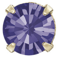 Пришивні стрази в цапах Preciosa (Чехія) ss29 Purple Velvet/золото