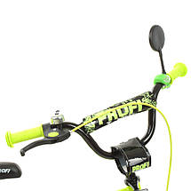 Дитячий велосипед з дзеркалом PROFI Dino Y1671 Салатовий, фото 2