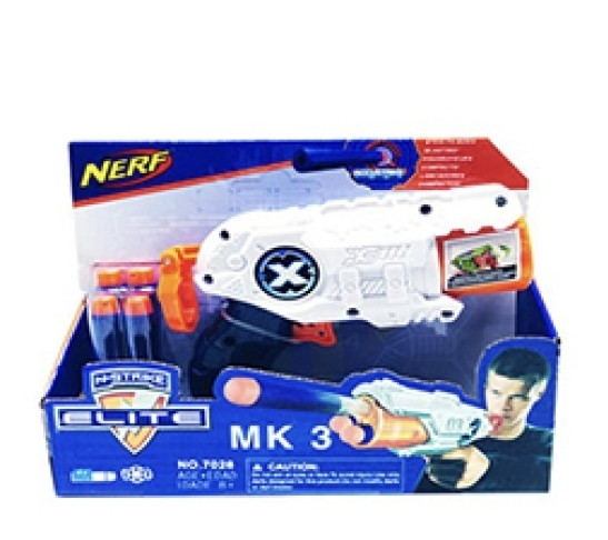 Купить Пистолет 15см, мягкие пули типа Nerf, цена 399 ₴ — Prom.ua (ID ...