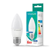 LED лампа TITANUM C37 6W E27 4100K