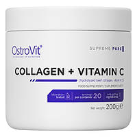 Для суставов и связок OstroVit Collagen + Vitamin C, 200 грамм Натуральный(108841)