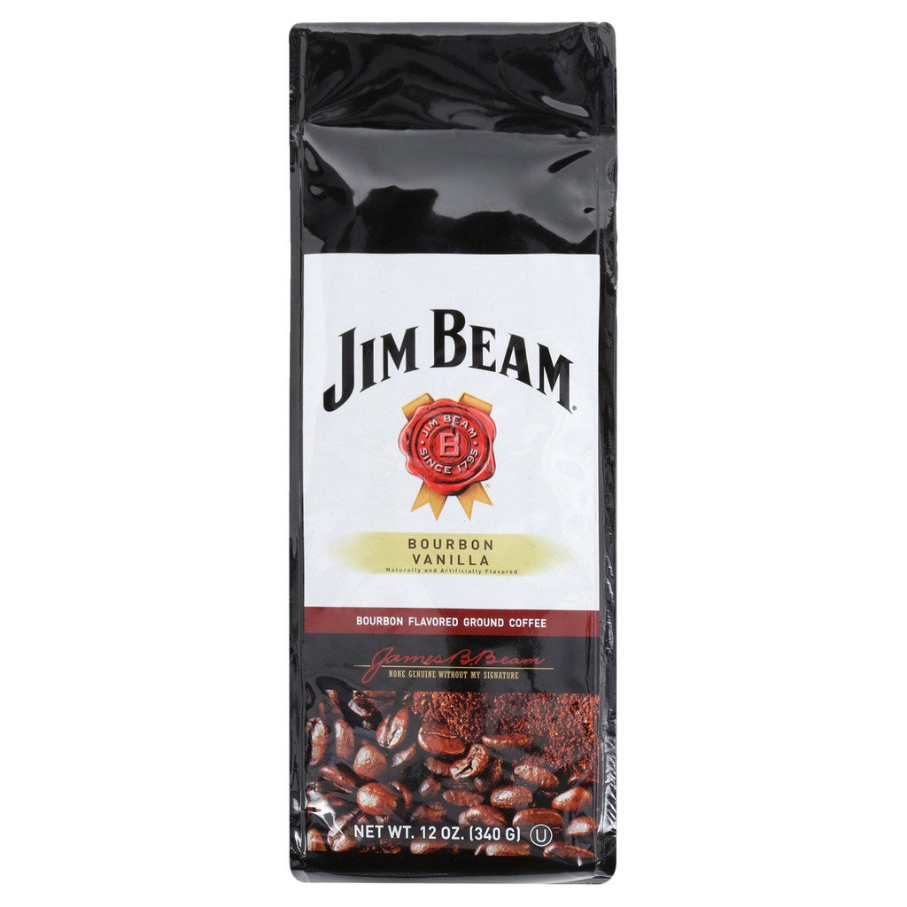 Мелена кава Jim Beam Bourbon Vanilla Bourbon Flavored Ground Coffee 340g