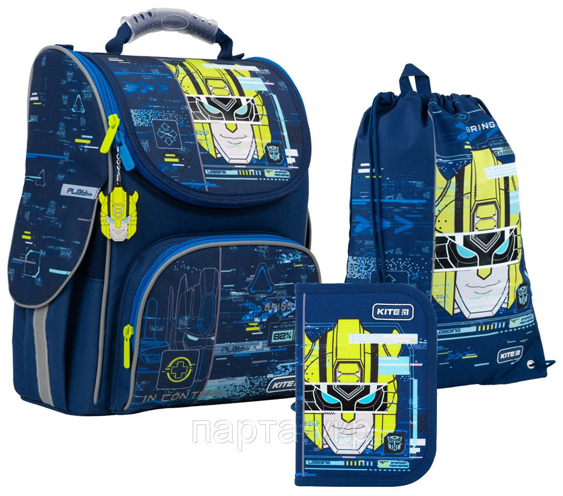 Набір Kite рюкзак + пенал + сумка для взуття SET_TF22-501S Transformers