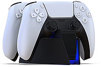 Зарядна док-станція з підсвіткою HONCAM для DualSense PS5 Чорний