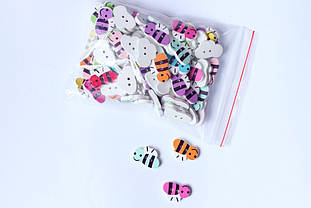 Гудзик Бджілка 20*13мм (упаковка 100шт.)