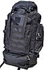 Чорний військовий рюкзак тактичний для чоловіків міцний із системою моллі на 75 літрів, фото 2