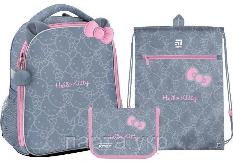 Набір Kite рюкзак + пенал + сумка для взуття SET_HK22-555S Hello Kitty, фото 1