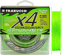 Шнур Trabucco Dyna-Tex 4X Power Lime-Yellow 150 м #3.0/0,285 мм 18,14 кг/40 lb (054-31-300)