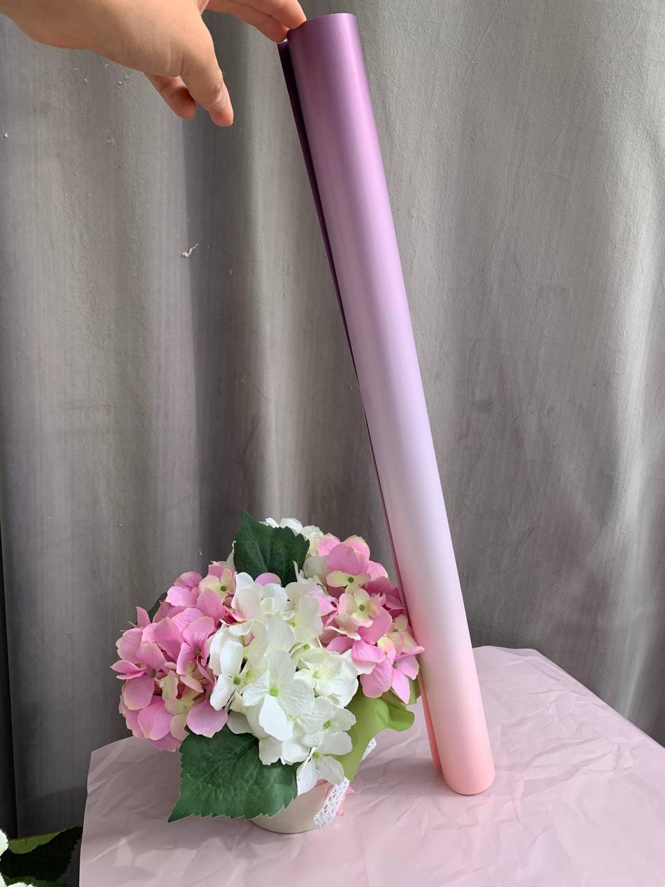 Упаковка для квітів флористична плівка в рулоні. Gradient Lux Matte