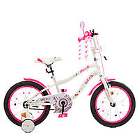 Велосипед детский двухколесный PROF1 Unicorn Y16244 16 дюймов Белый