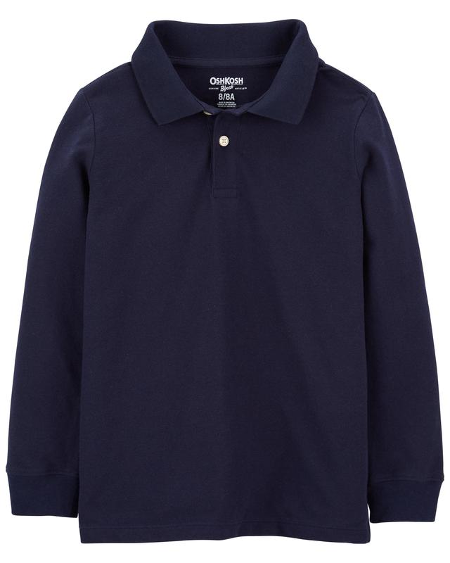 Темно-синее Поло OshKosh на мальчика 6 лет