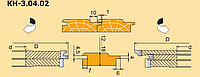 Комплект из 5-ти твердосплавных фрез 160х40 для изготовления радиусной евровагонки (3.04.02)
