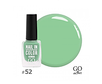 Лак для ногтей Go Active Nail in Color 052 зеленая мята, 10 мл