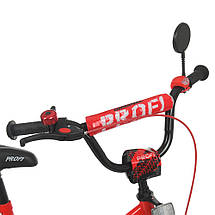 Велосипед дитячий двоколісний PROF1 Original boy Y1446-1 14 дюймів з багажником Червоний, фото 2