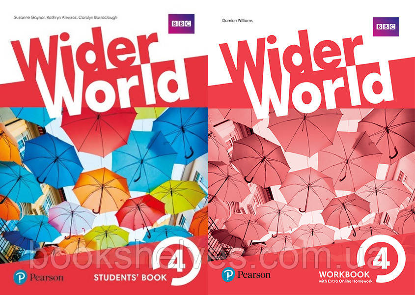 Wider World 4 Student's Book&WorkBook with Online Homework Підручник та Робочий зошит