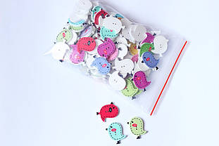 Гудзик Пташка 26*23мм (упаковка 100шт.)