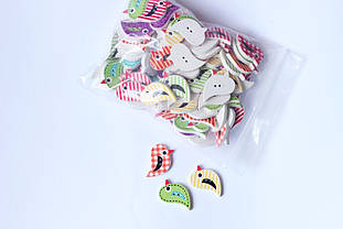 Гудзик Пташка 22*15мм (упаковка 100шт.)