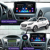Штатна магнітола Lesko для Hyundai Tucson II 2009-2015 екран 10" 2/32Gb/ Wi-Fi Base GPS Android Хюндай, фото 5