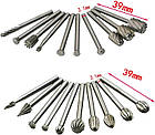 Набір із 20 брфрез кульок для дерева для гравера Dremel, HSS сталь, фото 2