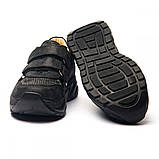 Чорні шкіряні кросівки для дівчинки підлітка Туреччина Theo Leo 1328 розмір 30 — 40, фото 5