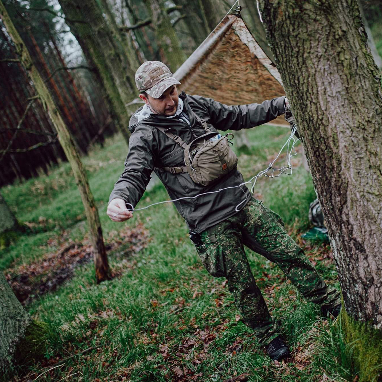 Куртка анорак Helikon-Tex® Woodsman Anorak Jacket® - Taiga Green - фото 9 - id-p1346284904