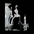 Класична люстра-свічка на 8 лампочок Е14 біла з золотом VL-L88626М/8 (WT+GD), фото 2