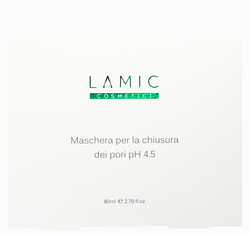 Маска для закриття пор "Maschera per la chiusura dei pori pH 4.5" TM Lamic 80 мл