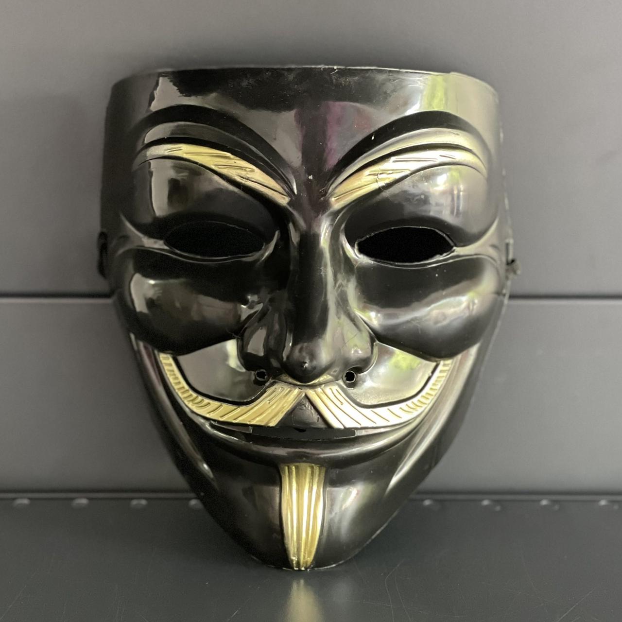 Маска пластикова "Вендетта, Анонімус", "Гая Фокса", чорна, Маска ...