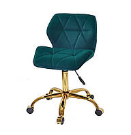 Бархатное пурпурное кресло на колесиках, офисное, компьютерное кресло стильное и современное Set GD-Office