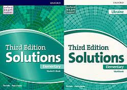 Solutions (Third Edition) Elementary Student's Book&WorkBook Підручник та Робочий зошит