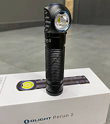 Ліхтар кишеньковий Olight Perun 2 Чорний, живлення - акумулятор, потужний тактичний ліхтар для військових